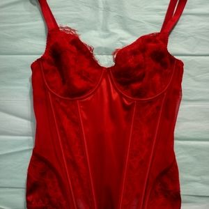Victoria's Secret Satin & Lace Corset - NWT